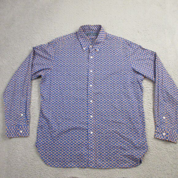 Vintage Ralph Lauren Mens Button Down Shirt‎ size XL Floral Paisley Flower - Picture 1 of 10